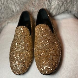 Gold Loafers